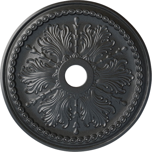 Ekena Millwork Winsor Ceiling Medallion (Fits Canopies up to 4"), Hand-Painted Pewter, 27 1/2"OD x 4"ID x 1 1/2"P CM27WIPES - main